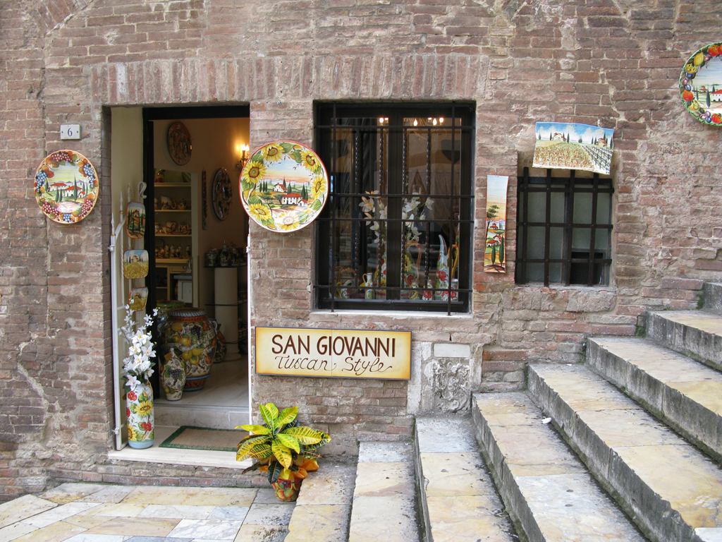 A Cute Shop Behind the Duomo in Siena
