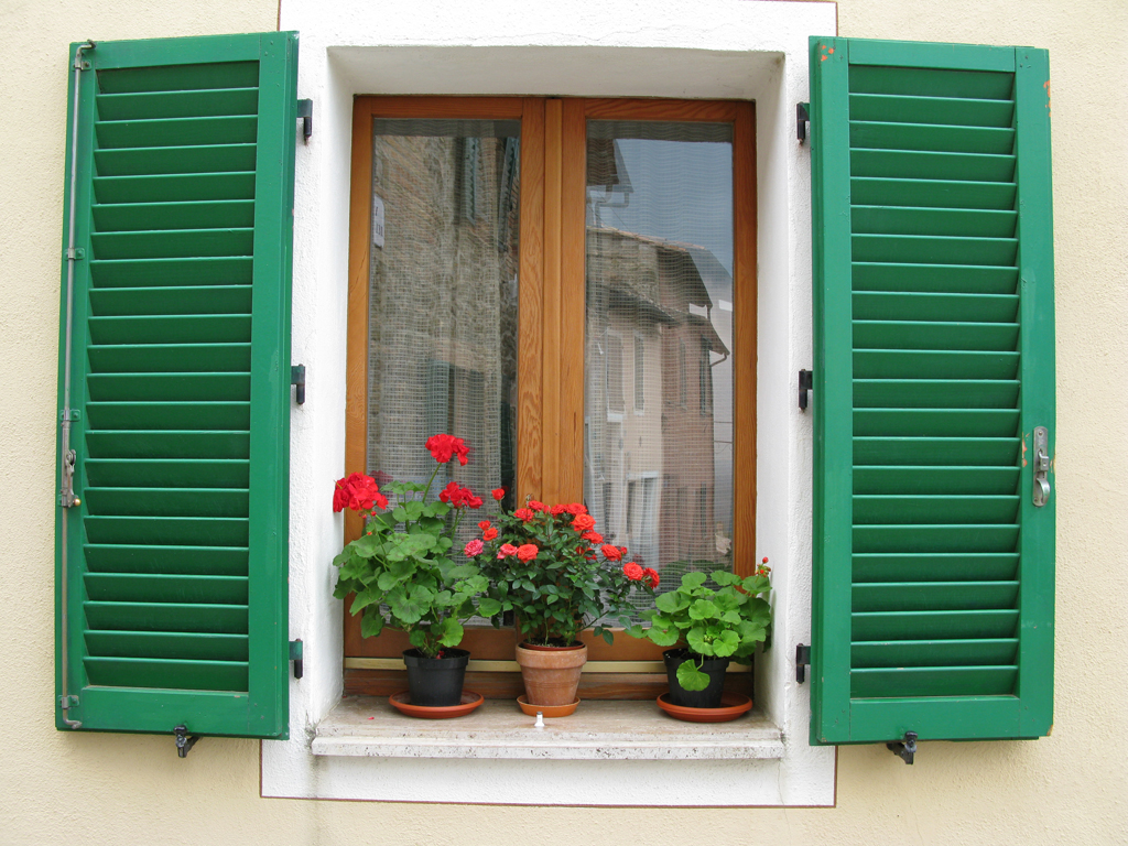A pretty window in Montalcino