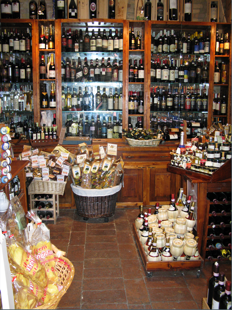 A Wine Shop in San Gimignano