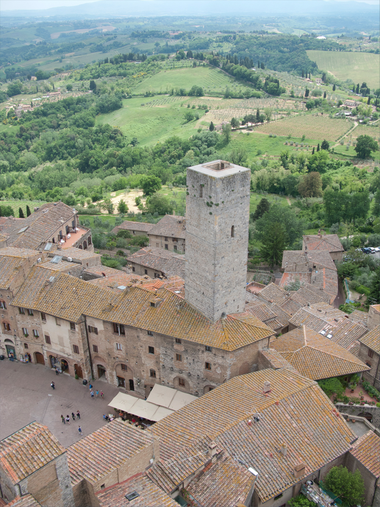 A View from the Tower at San Gimignano