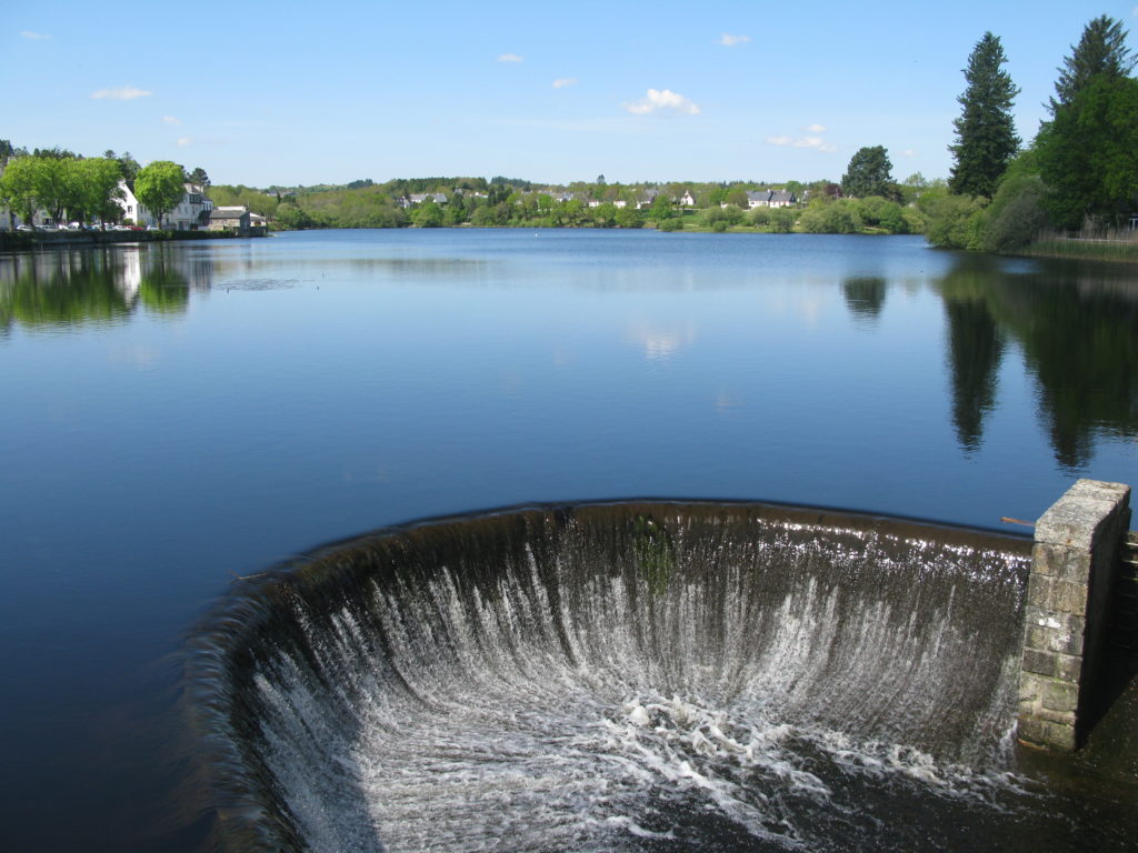 Huelgoat - Overlooking the Spillway at the Lake