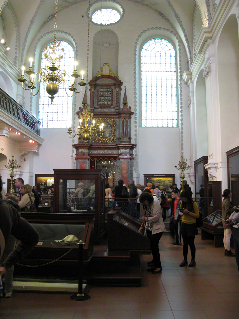 Prague Jewish Quarter Ceremonial Hall Museum Interior