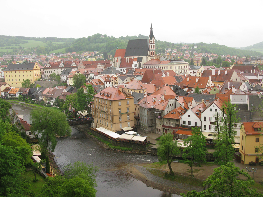 Cesky Krumlov Castle Town View