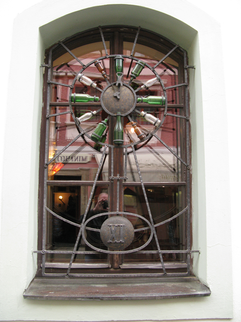 Cesky Krumlov Iron and Glass Window