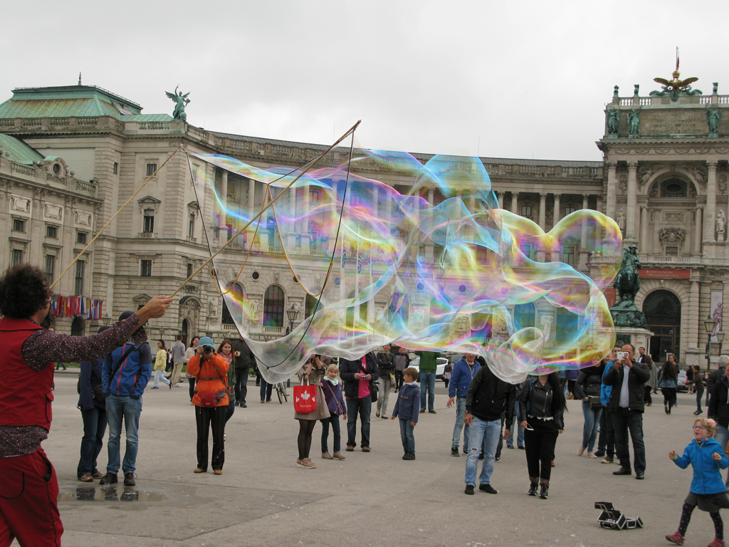 Austria Vienna Heldenplatz Huge Bubbles 01