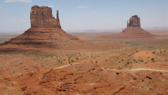Monument Valley: The "Left and Right Mittens" or "Tea Pots"