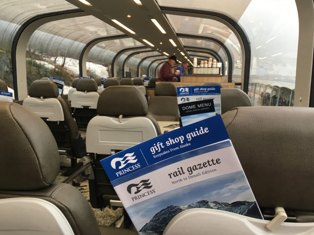 Alaska Rail to Denali Princess Wilderness Lodge Dome Car