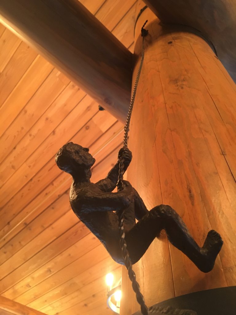 Climbing Sculpture in McKinley Princess Wilderness Lodge