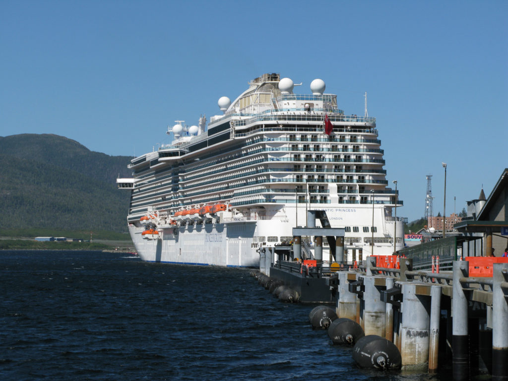 Princess Majestic docked at Ketchikan Berth 3