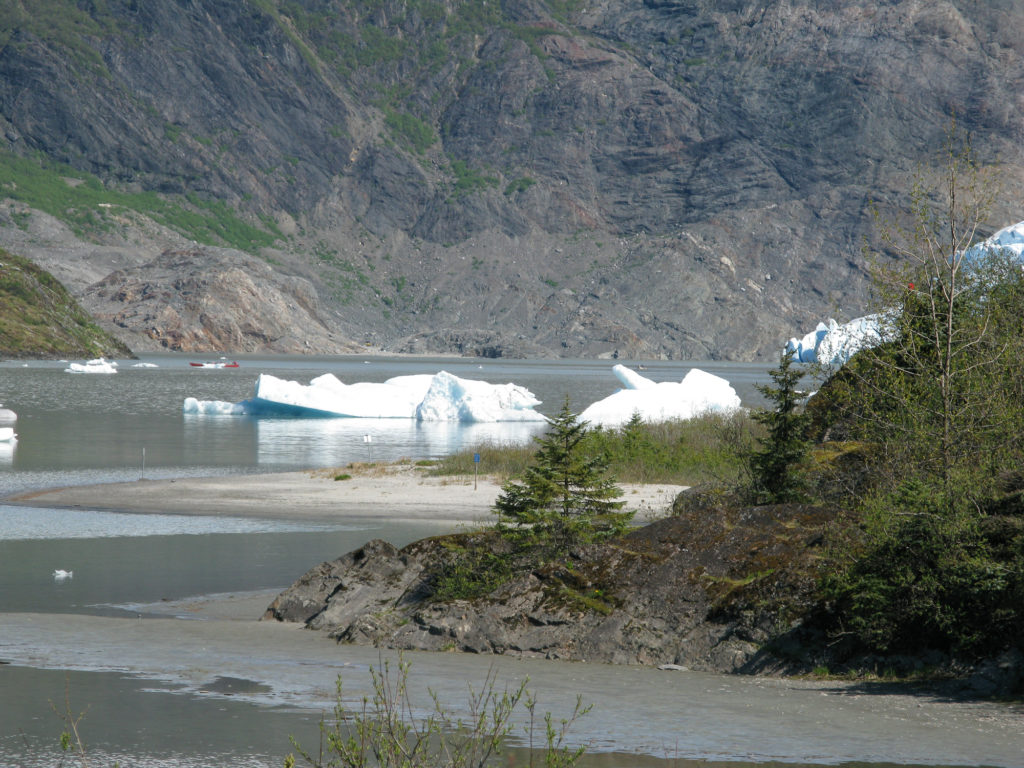 Mendenhall Glacier "Bergy Bits" and Kayak