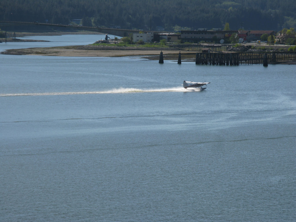 A Seaplane Lands in Juneau
