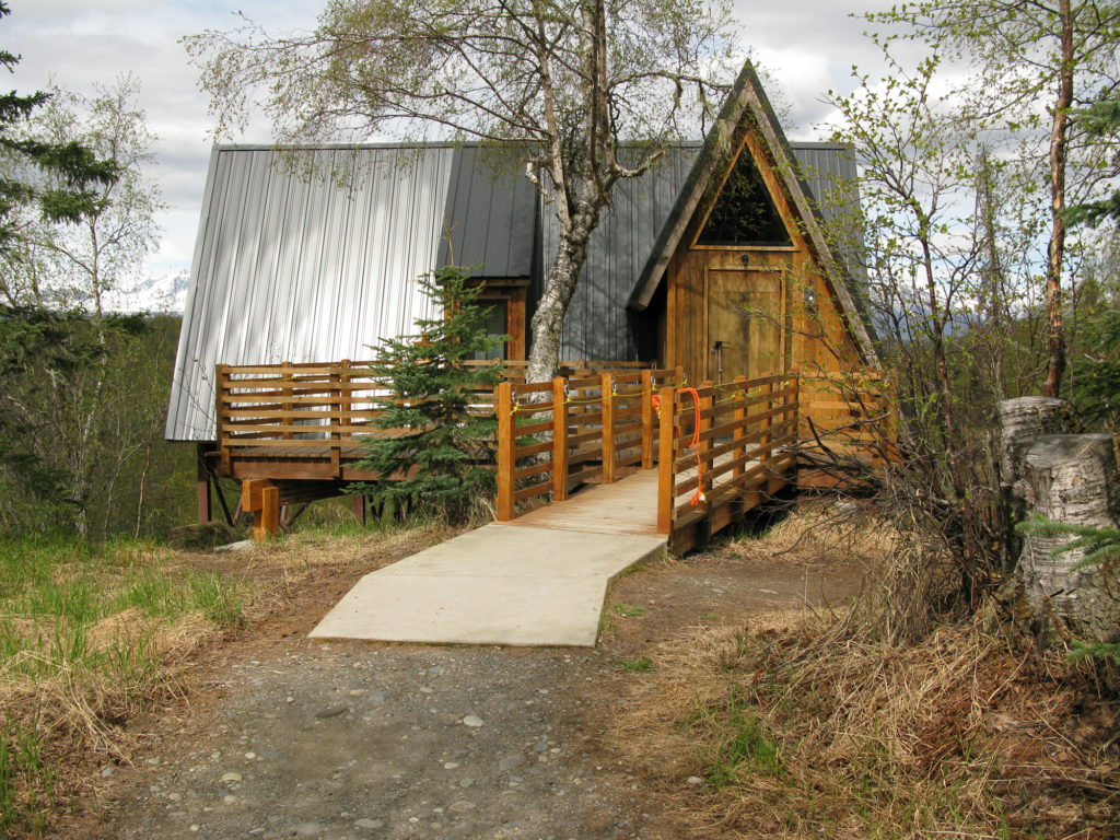 Entrance of the Treehouse at Mt. McKinley Princess Wilderness Lodge