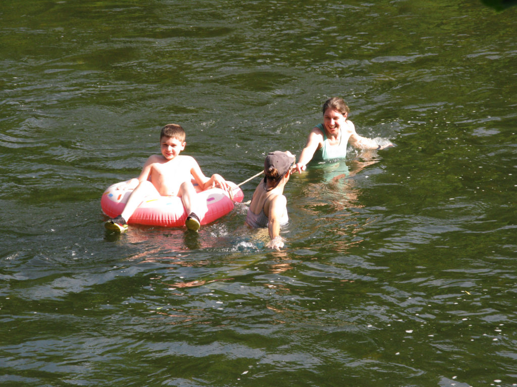 West Virginia Cabin River Float - Sebastian, Val and Van