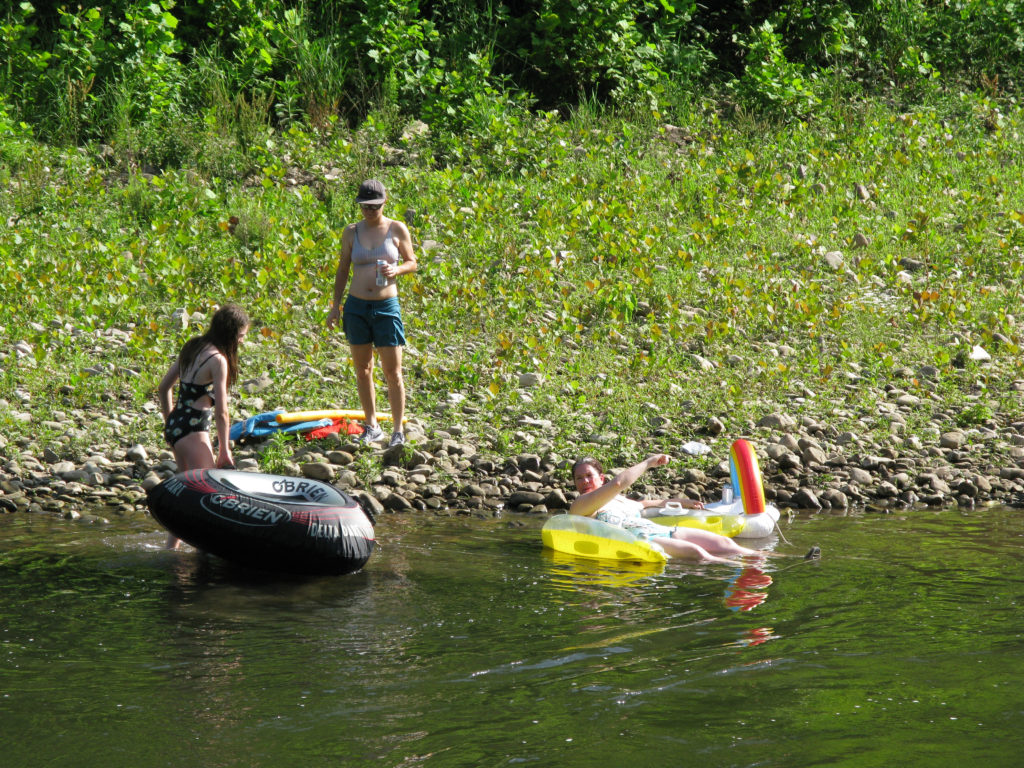 West Virginia Cabin River Float - Haven, Val and Maria