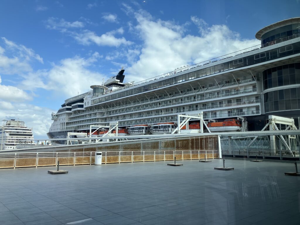 Boarding Constellation Ship in Civitavecchia Port