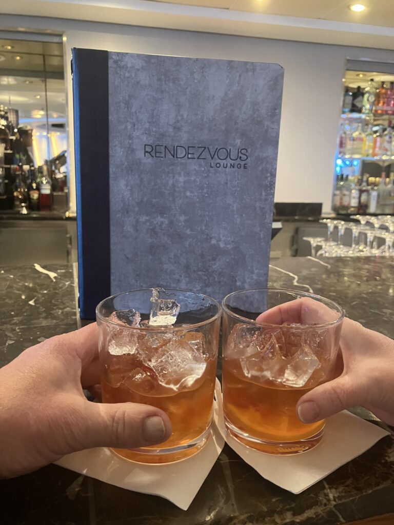 First Toast at the Rendezvous Lounge