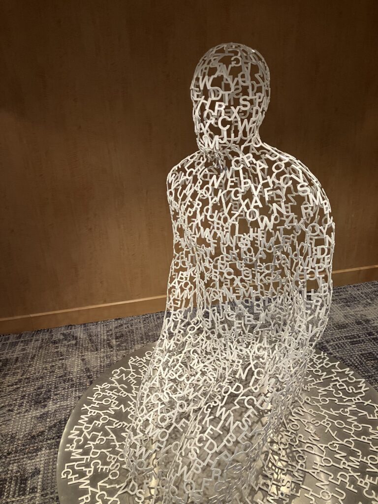 Letter Sculpture Figure