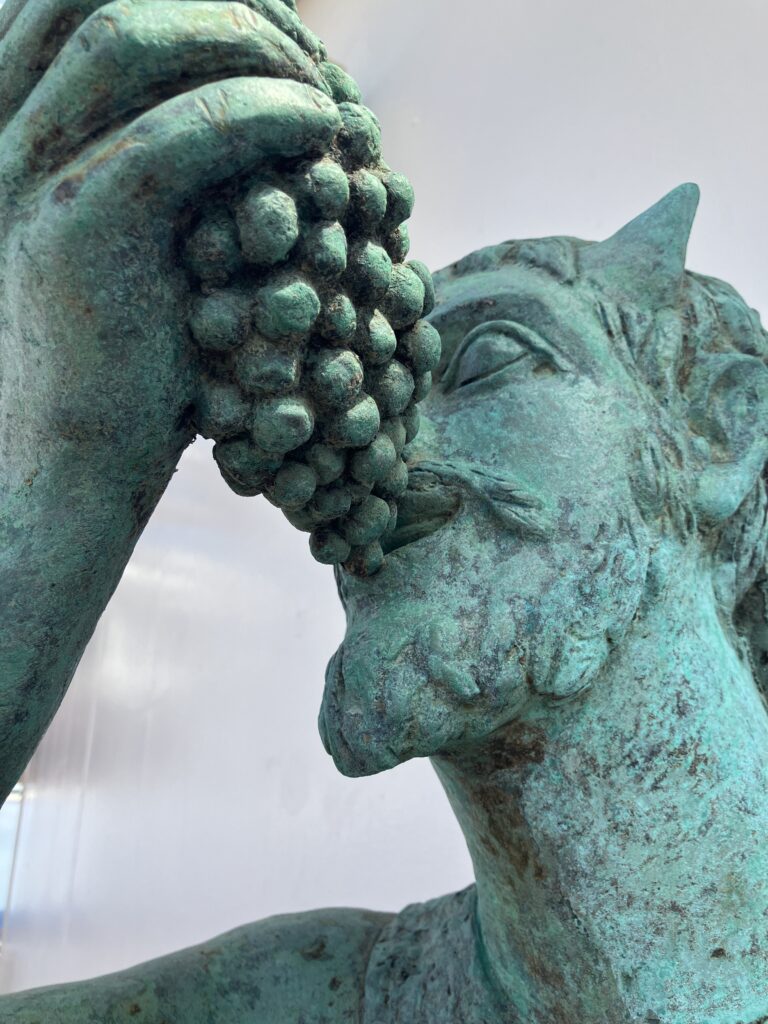 Bacchus Sculpture on Ship Deck 11