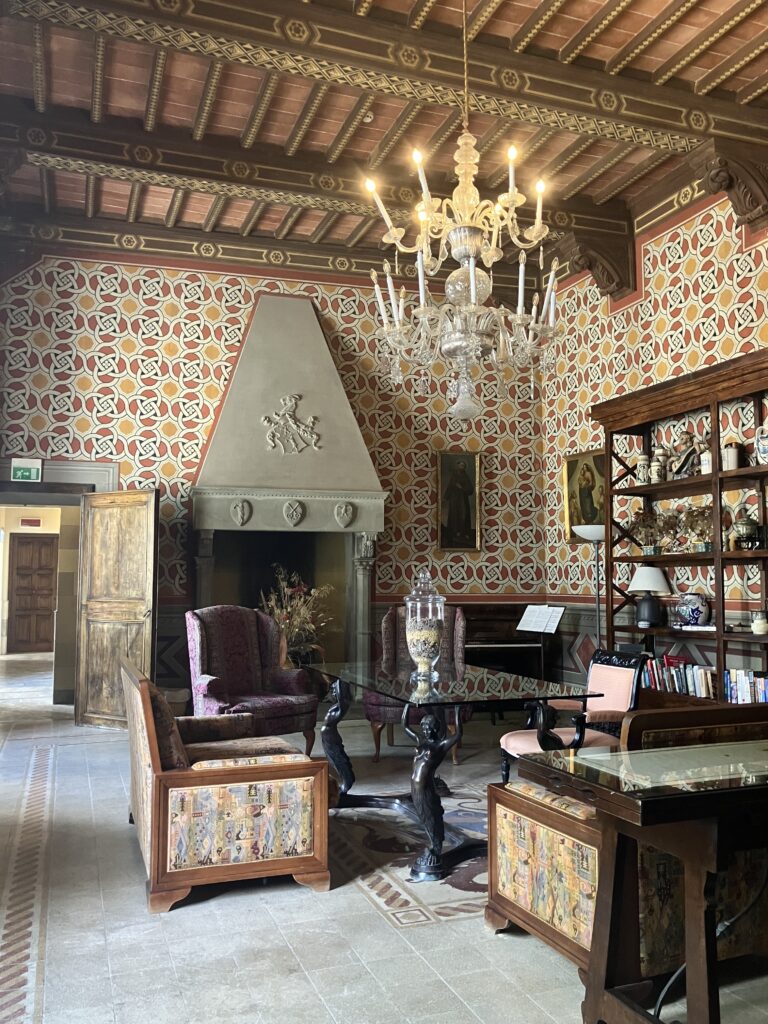 Castello Delle Serre Fireplace Room