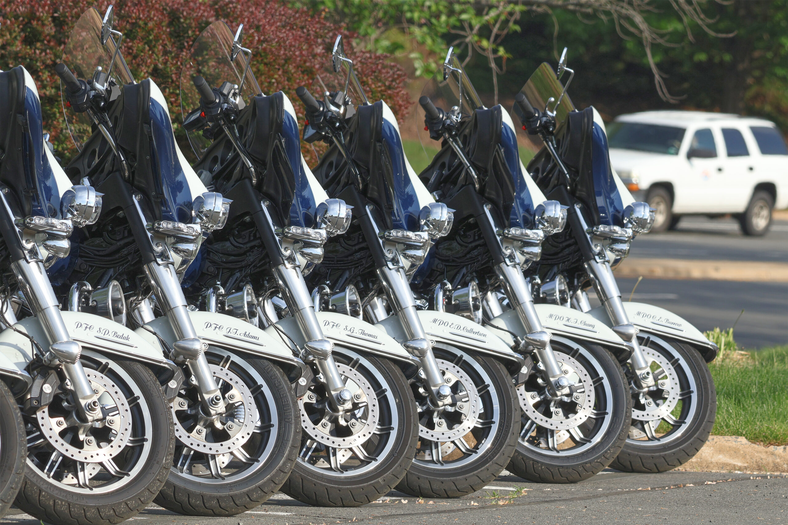 FCPD Motor Squad Staged for Duty